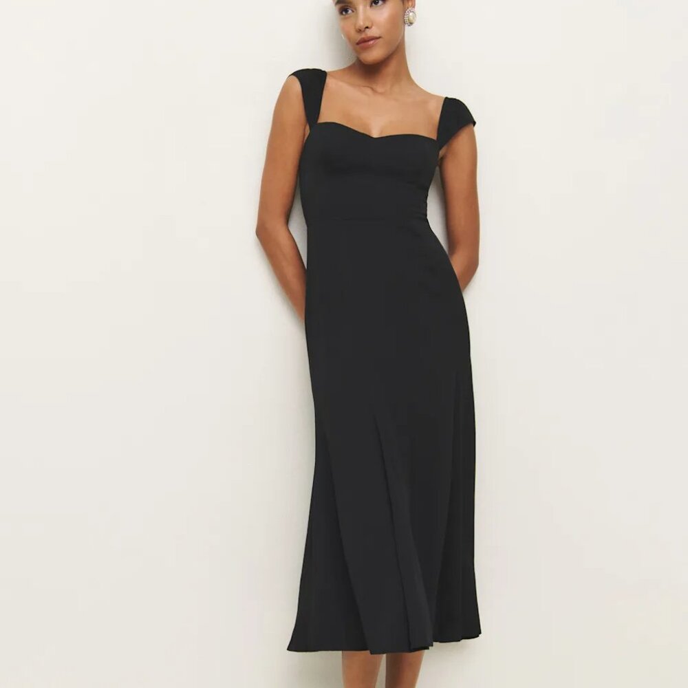 REFORMATION - Classic Black Bryson Dress - Size 2 (BRAND NEW!)